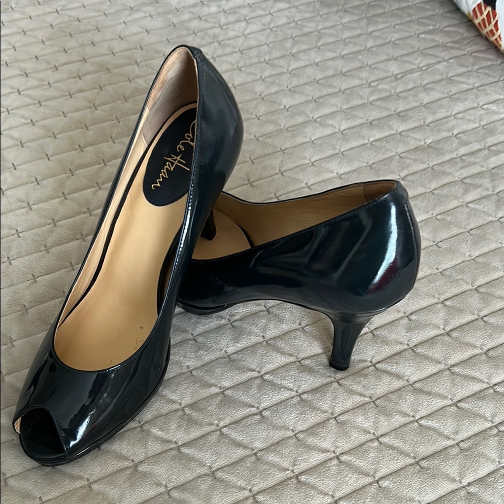 Elegant Black Peep-Toe Heels Cole Haan